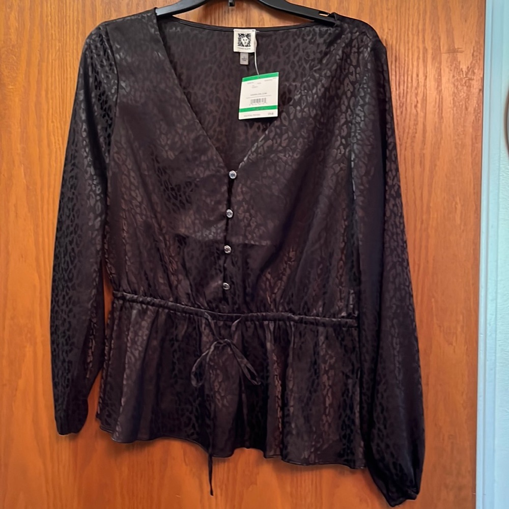 NWT, black blouse